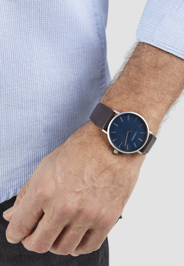 s.Oliver BASIC LEATHER - Watch - braun
