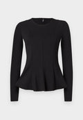 ONLY Peplum ONLKENYA Peplum - Long sleeved top - black