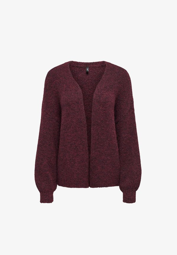 ONLY ONLNELLIE LS OPEN CARDIGAN KNT - Cardigan - winetasting