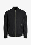 Jack & Jones Bomber Bomber - Faux leather jacket - Black