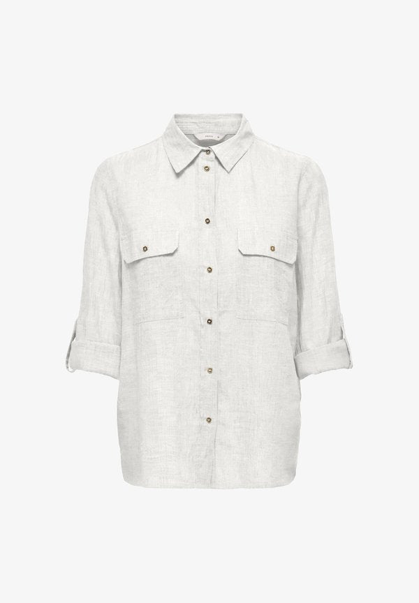 ONLY ONLWENDY - Button-down blouse - cloud dancer