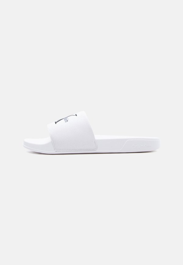Calvin Klein ESS SLIDE - Mules - bright white/black