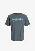 Jack & Jones JJTOM TEE CREW NECK - Print T-shirt - turbulence