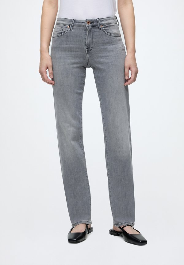 ONLY ONLPOWER PUSH UP SLIM STRAIGHT - Slim fit jeans - grey denim