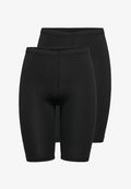 ONLY ONLLIVE LOVE CITY 2 PACK - Shorts - black/black