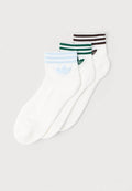 adidas Originals 3S ANKLE S 3PACK UNISEX - Socks - white