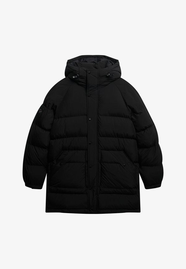 Superdry & Co XPD LONGLINE BAFFLE - Parka - jet black