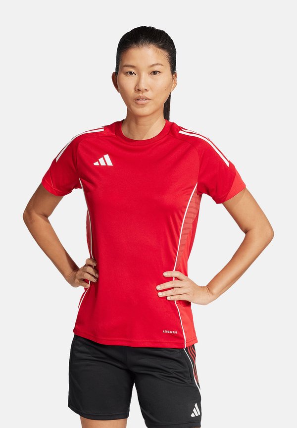 adidas Performance TIRO25C TRAINING JERSEY WOMEN - Sports T-shirt - rotlila