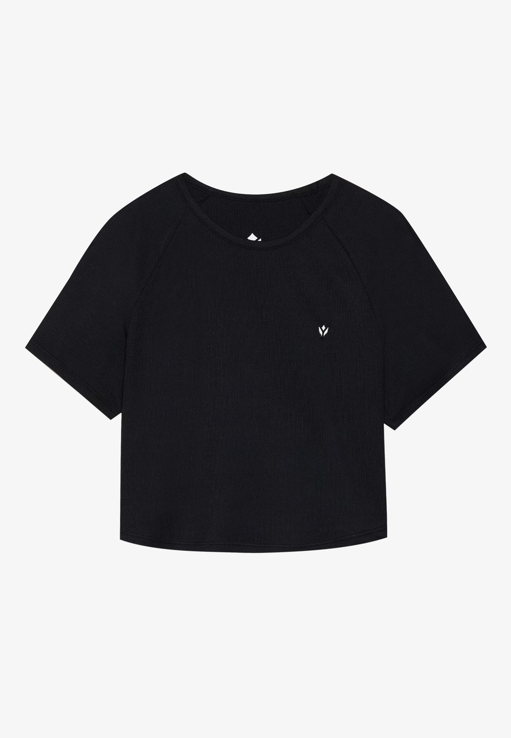 Even&Odd active ESSENTIAL CROPPED FINE RIB T SHIRT