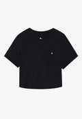 Even&Odd active ESSENTIAL CROPPED FINE RIB T SHIRT