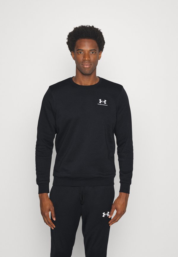 Under Armour ICON CREW - Sweatshirt - black/white