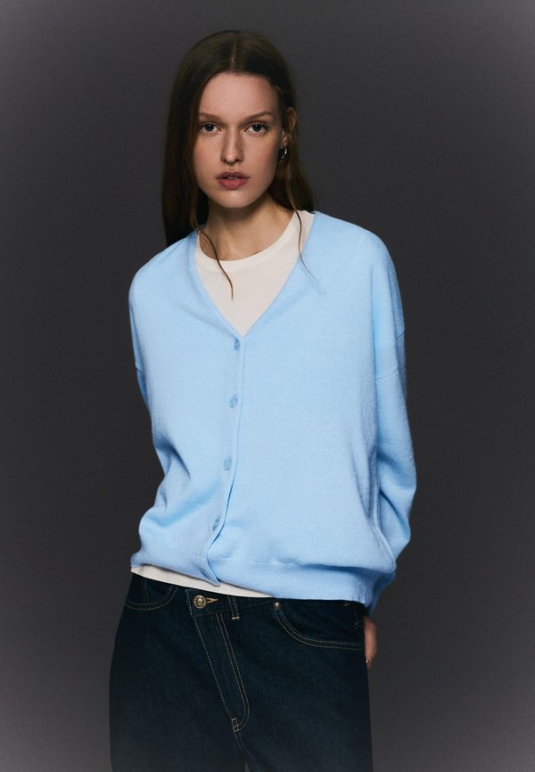 Bershka Cardigan - light blue