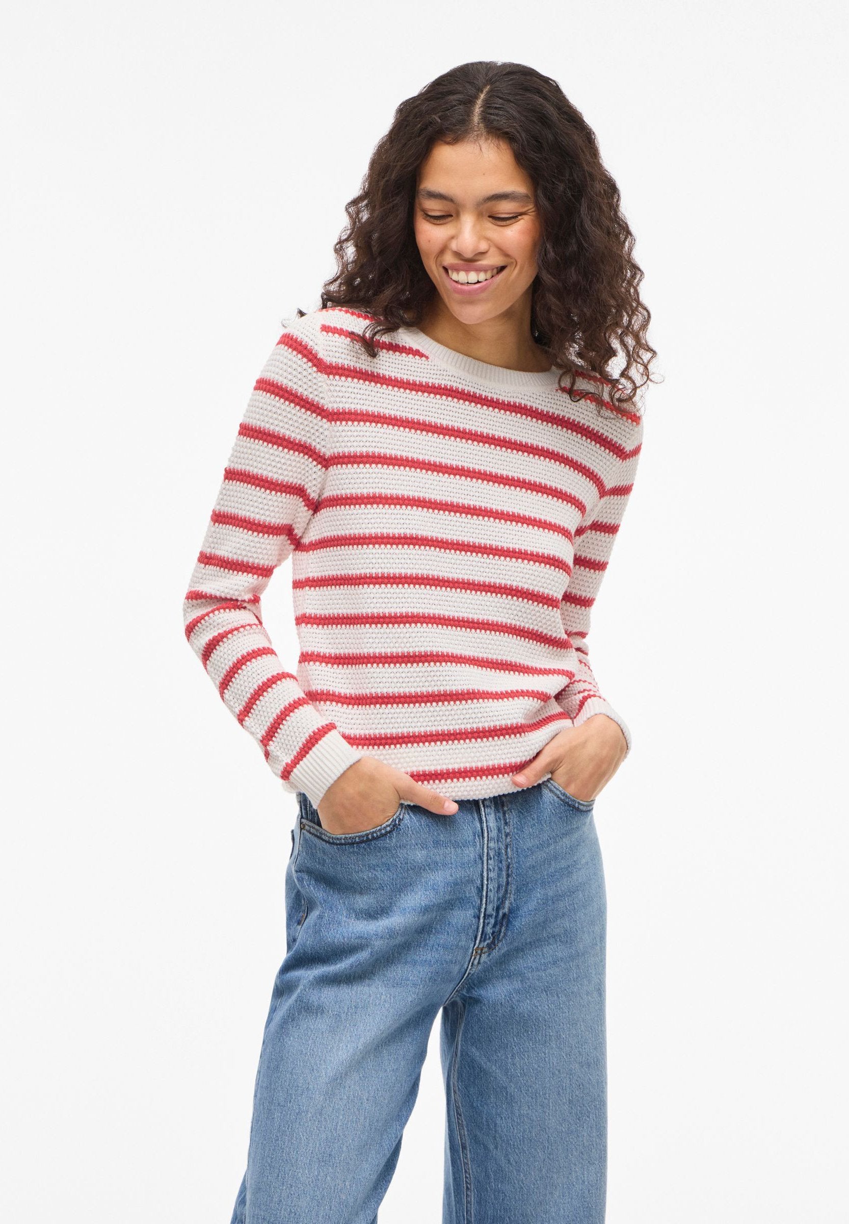VILA Knitted VIDALO Striped