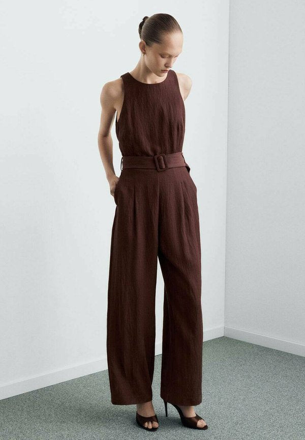 Mango Jumpsuit - brown