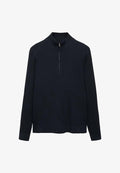 Mango WITH ZIP NECK - Jumper - dark blue