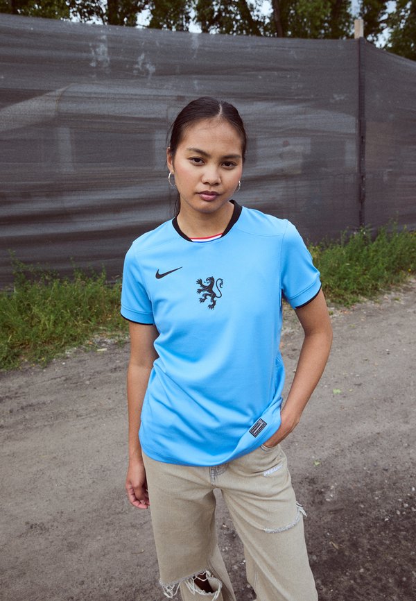 Nike Performance KNVB NETHERLAND STADIUM SHORT SLEEVES AWAY - Football jersey - blue beyond/black