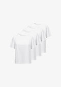 ONLY 4ER PACK - Basic T-shirt - weiß