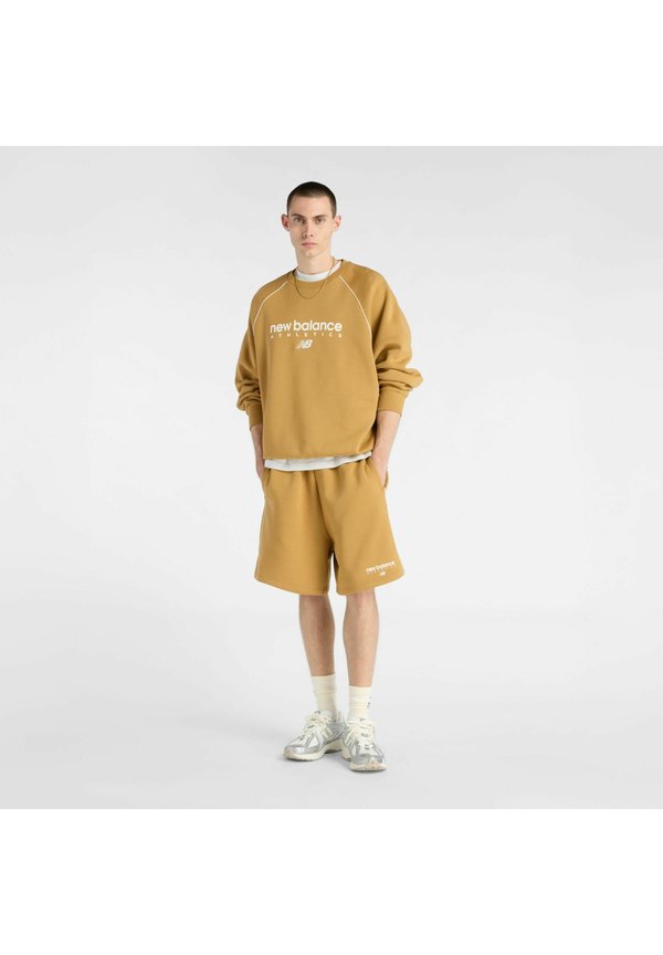 New Balance TRACKSIDE CREW - Sweatshirt - stucco sea salt