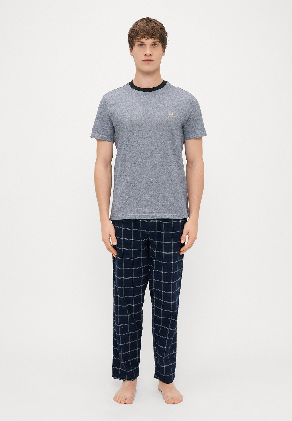 Pier One FINE STRIPE JERSEY NIGHTWEAR SET