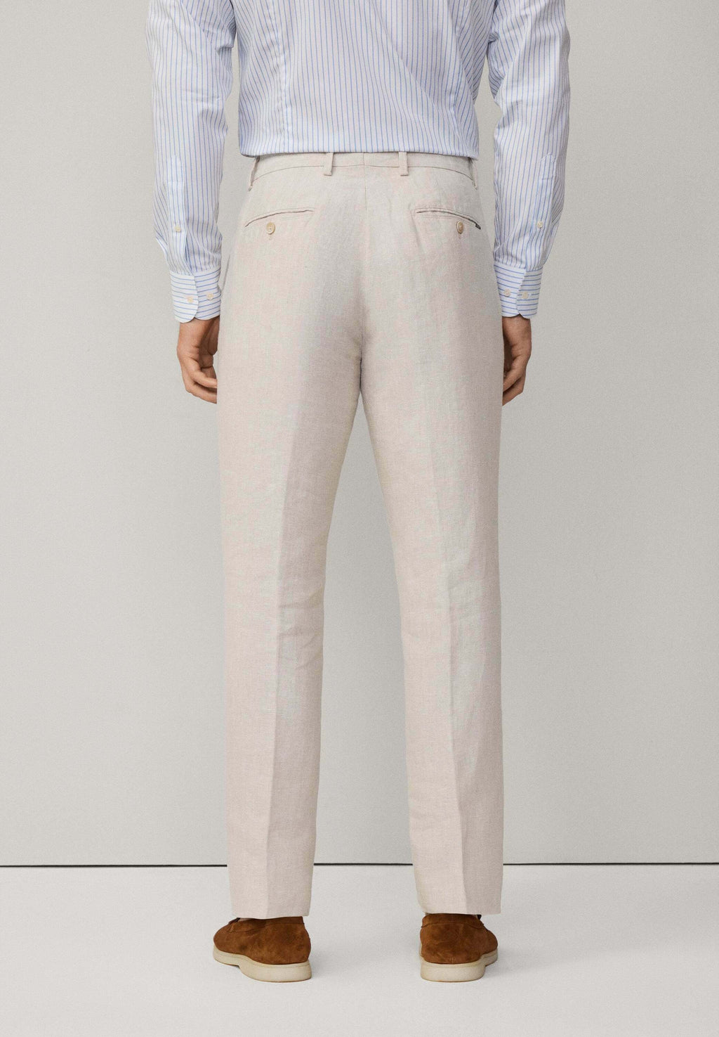 Hackett London SLIM FIT KENSINGTON LINEN CHINO