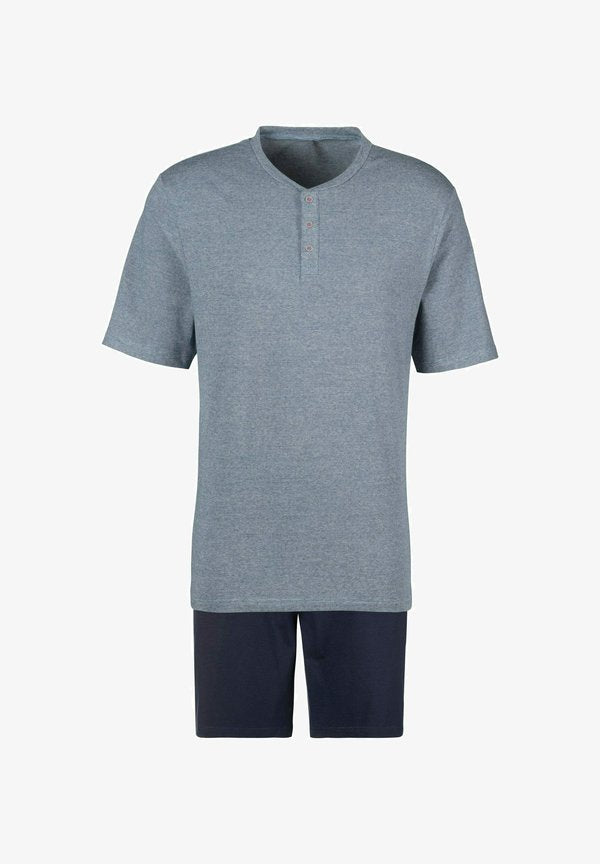s.Oliver SET - Pyjama set - blau meliert navy