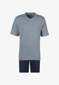 s.Oliver SET - Pyjama set - blau meliert navy
