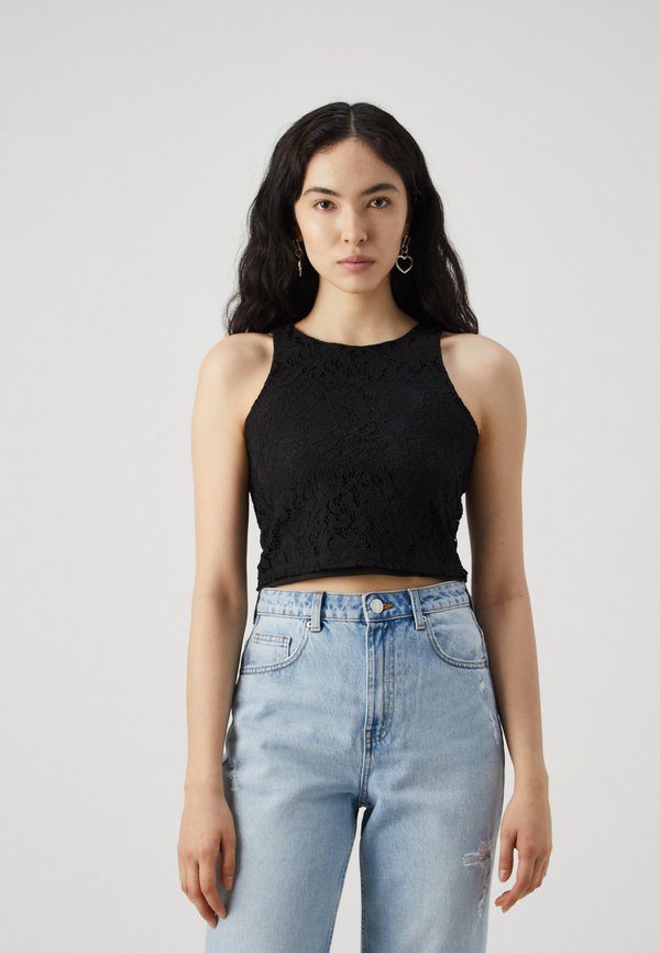 Vero Moda Tall VMMILA CROP - Top - black