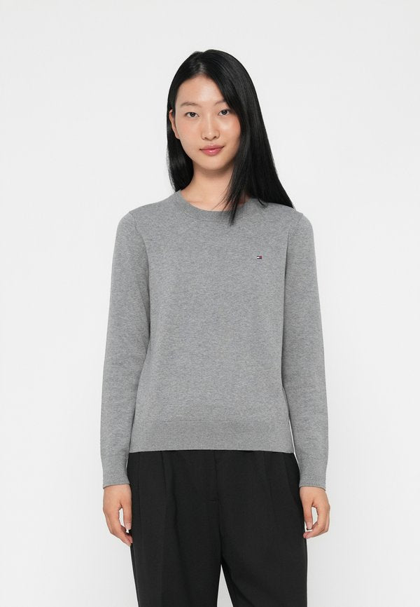 Tommy Hilfiger JERSEY CREW NECK JUMPER - Jumper - grey