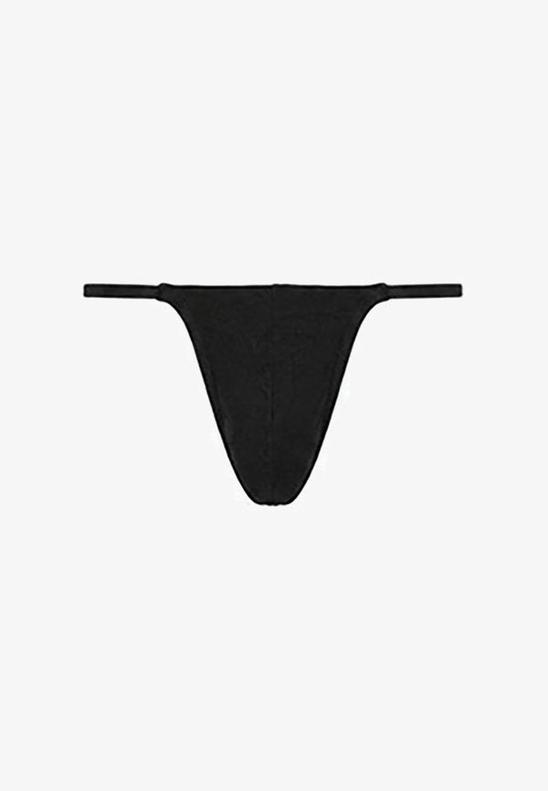 Calvin Klein CALVIN KLEIN STRING THONG - SCULPT LACE - Thong - black