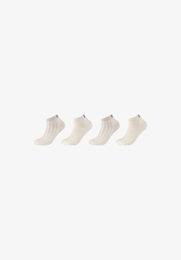 s.Oliver 4 PACK SNEAKER - Socks - offwhite melange