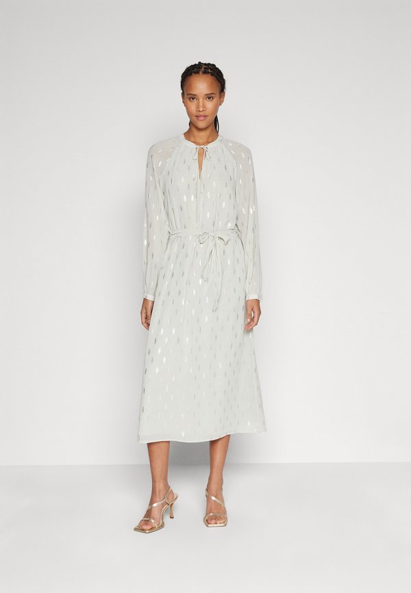 VILA VISARA TIE MIDI DRESS