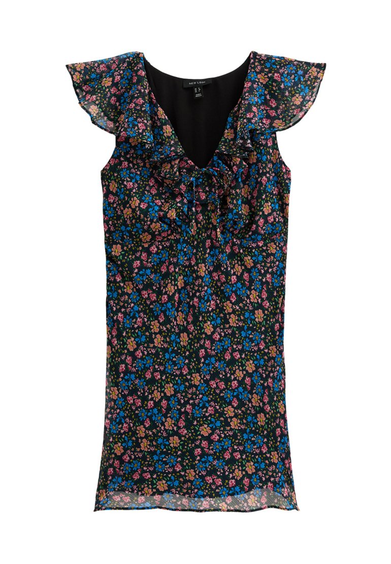FLORAL PRINT RUFFLED MINI - New Look - View 1