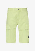 s.Oliver HIGH RISE  - Denim shorts - limettengrün