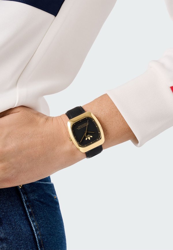 adidas Originals RETRO WAVE ONE - Watch - black and gold coloured