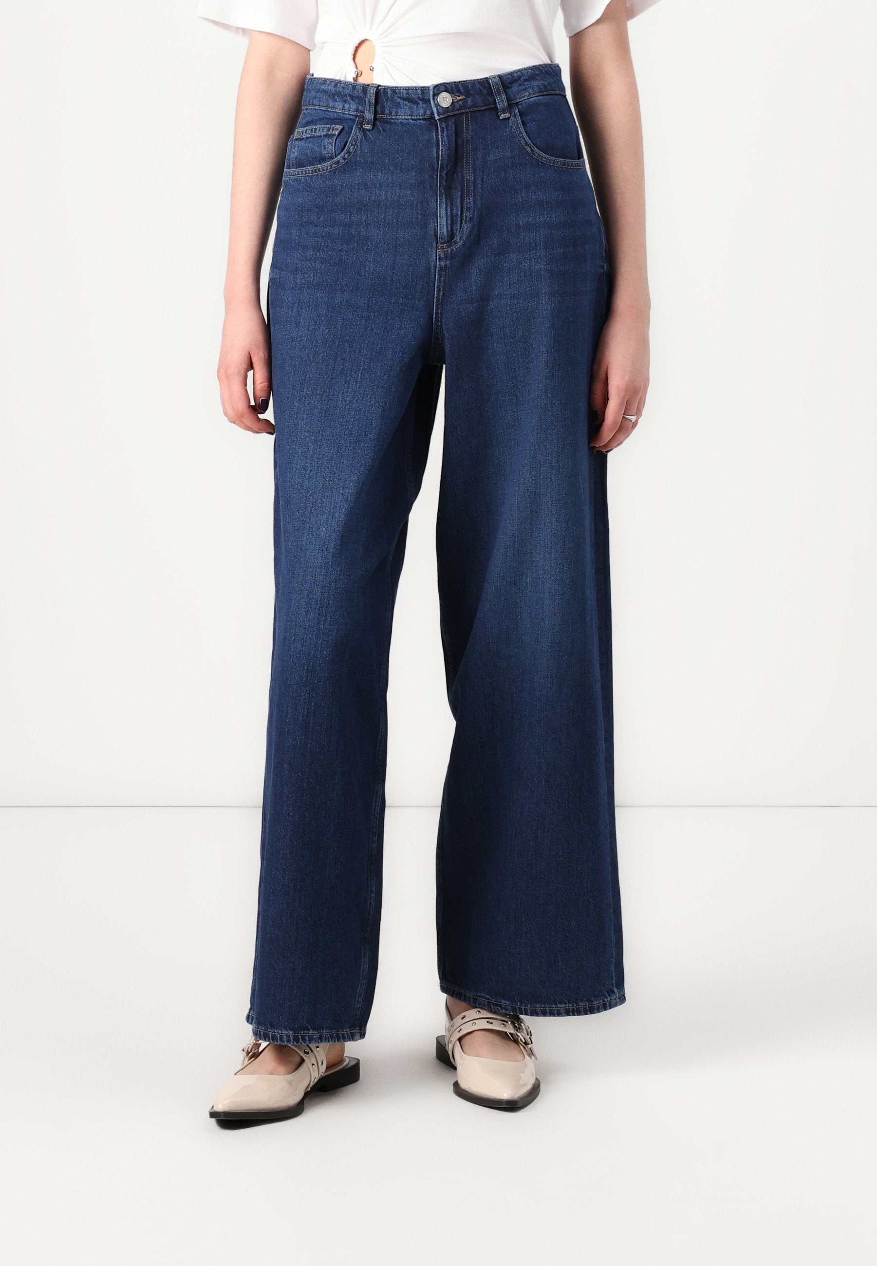 Wide-fit ONLPAULINA High waist gy Fit Media 3