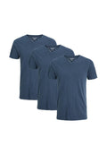 Jack & Jones 3ER PACK SPLIT - Basic T-shirt - navy blazer