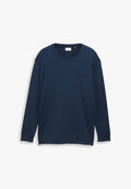 TOM TAILOR PLUS SIZE -  LANGARM MIT LOGO-BADGE - Long sleeved top - real teal grindle structure