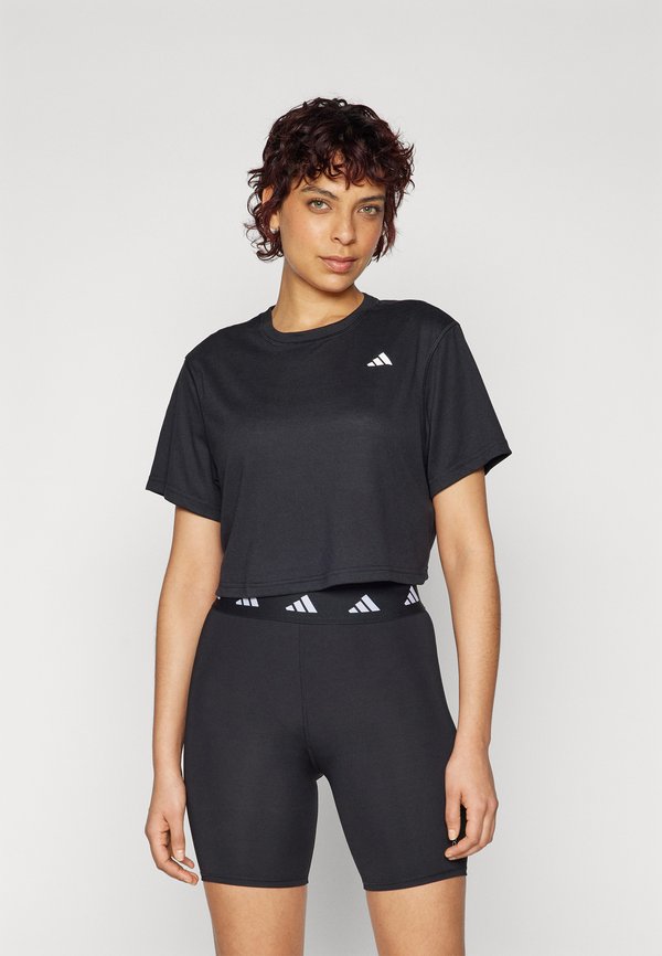 adidas Performance WORKOUT ESSENTIALS BOXY - Sports T-shirt - black