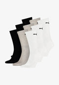Puma 9 PACK - Sports socks - white grey black