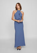 VILA VICLARA HALTERNECK FRILL DRESS