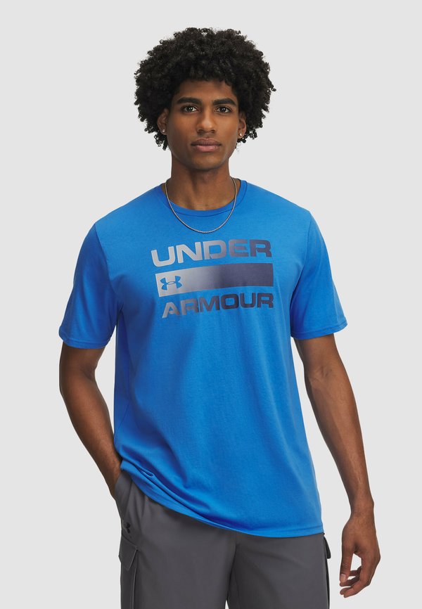 Under Armour TEAM ISSUE WORDMARK - Sports T-shirt - blue atlantis