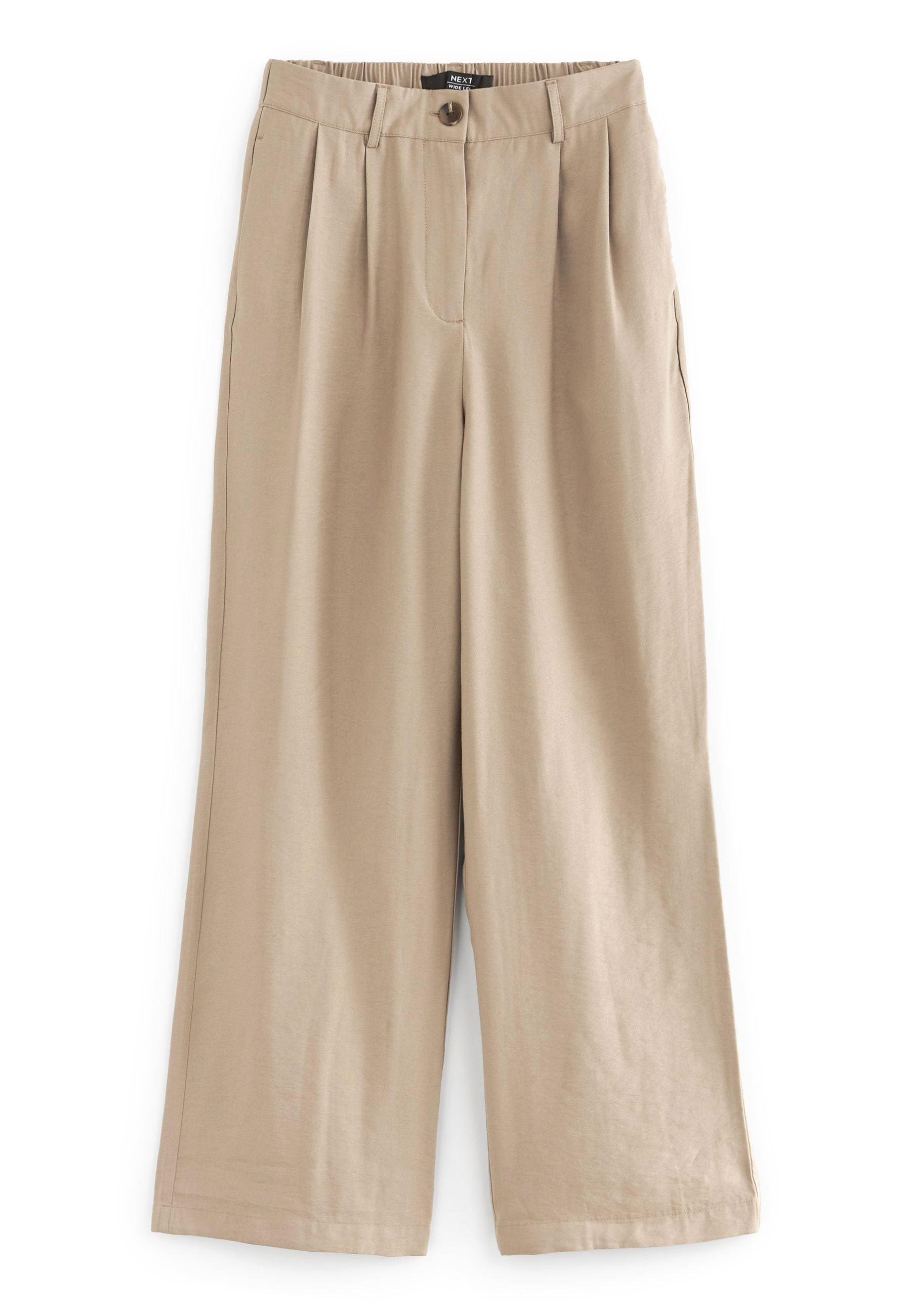 Next TAILORED ELASTIC BACK WIDE LEG TROUSERS