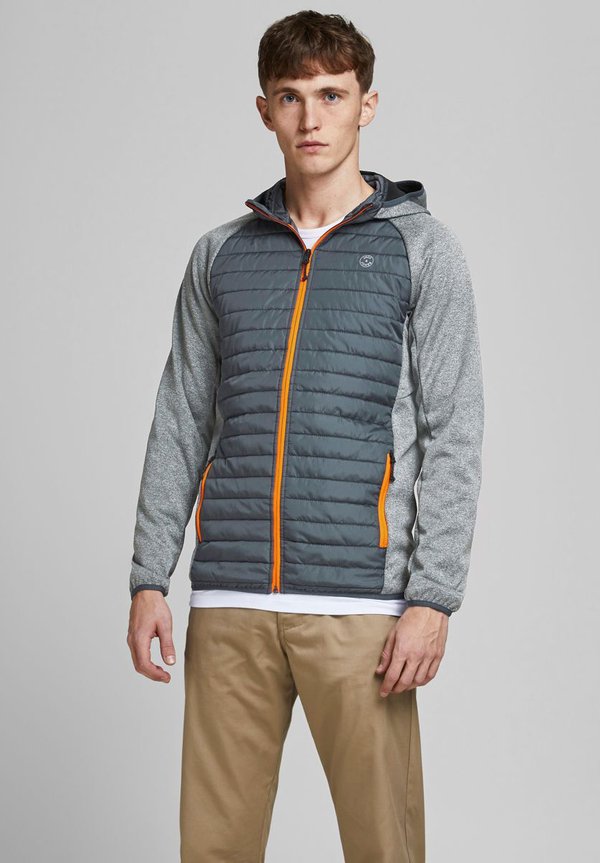 Jack & Jones JJEMULTI QUILTED JACKET - Light jacket - grey melange