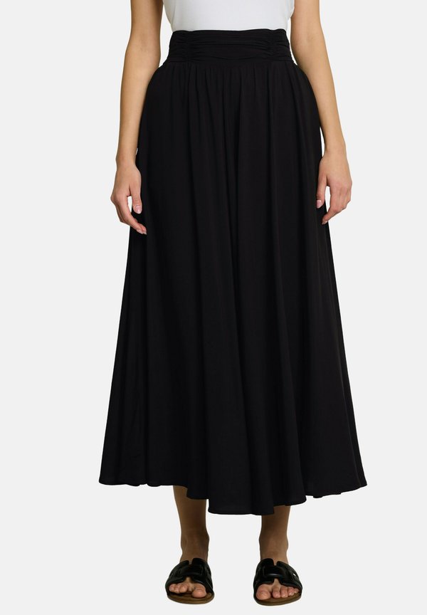 TOM TAILOR HIGH WAIST CULOTTE HOSENROCK - Trousers - deep black