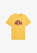 Puma AC MILAN FTBLCULTURE TEE - Print T-shirt - sunny yellow for all time red