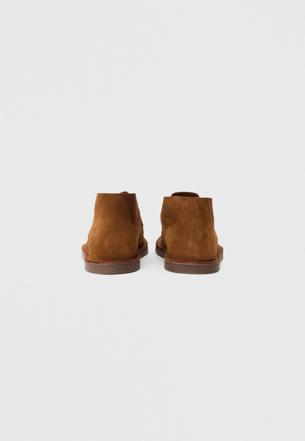 SUEDE TOPSTITCH LACE-UP CHUKKA BOOTS Media 3
