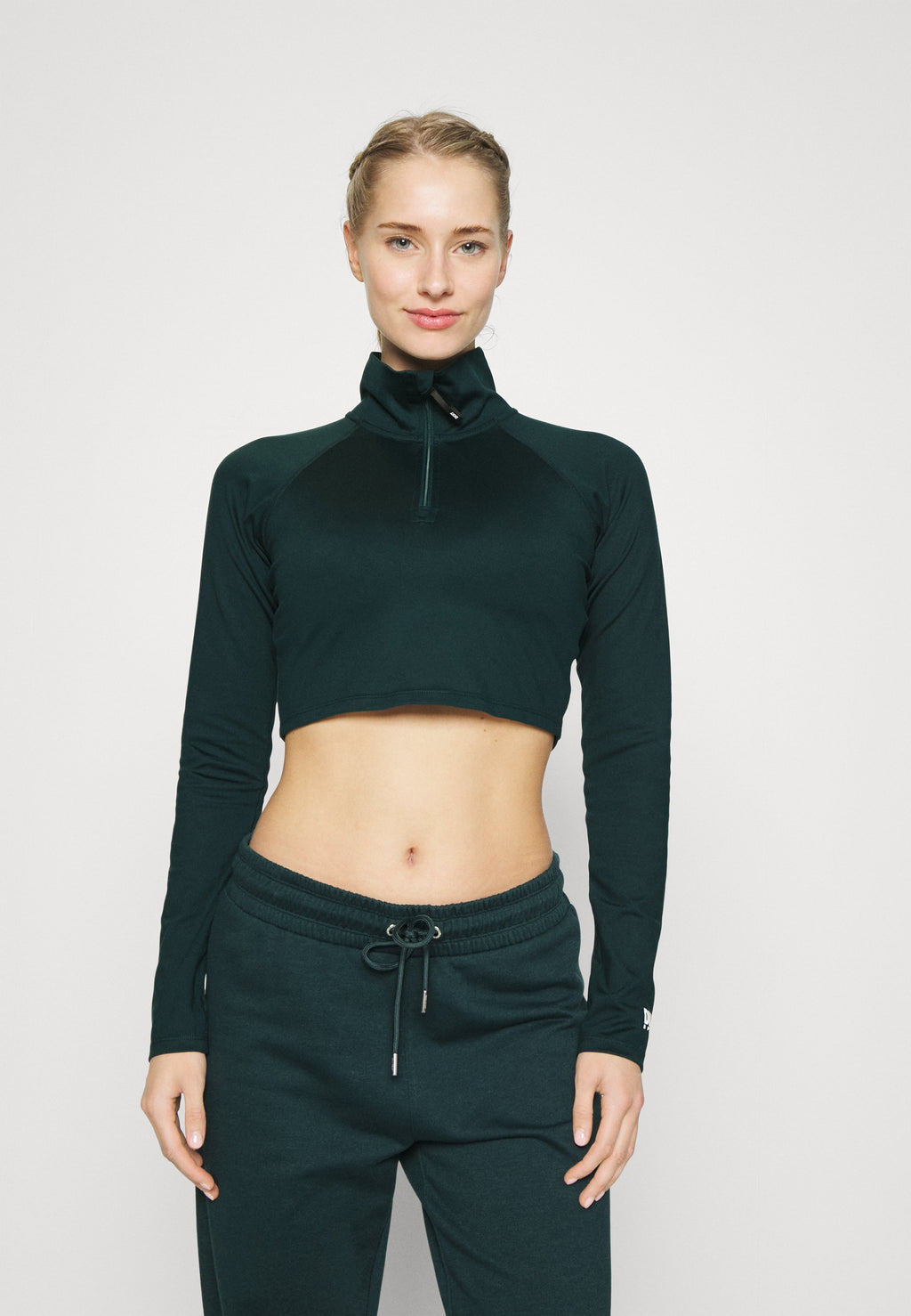 DKNY BALANCE QUARTER ZIP CROPPED