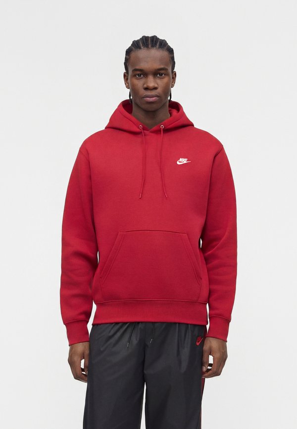 Nike Sportswear M NK CLUB BB PO HOODIE - Hoodie - tough red/white