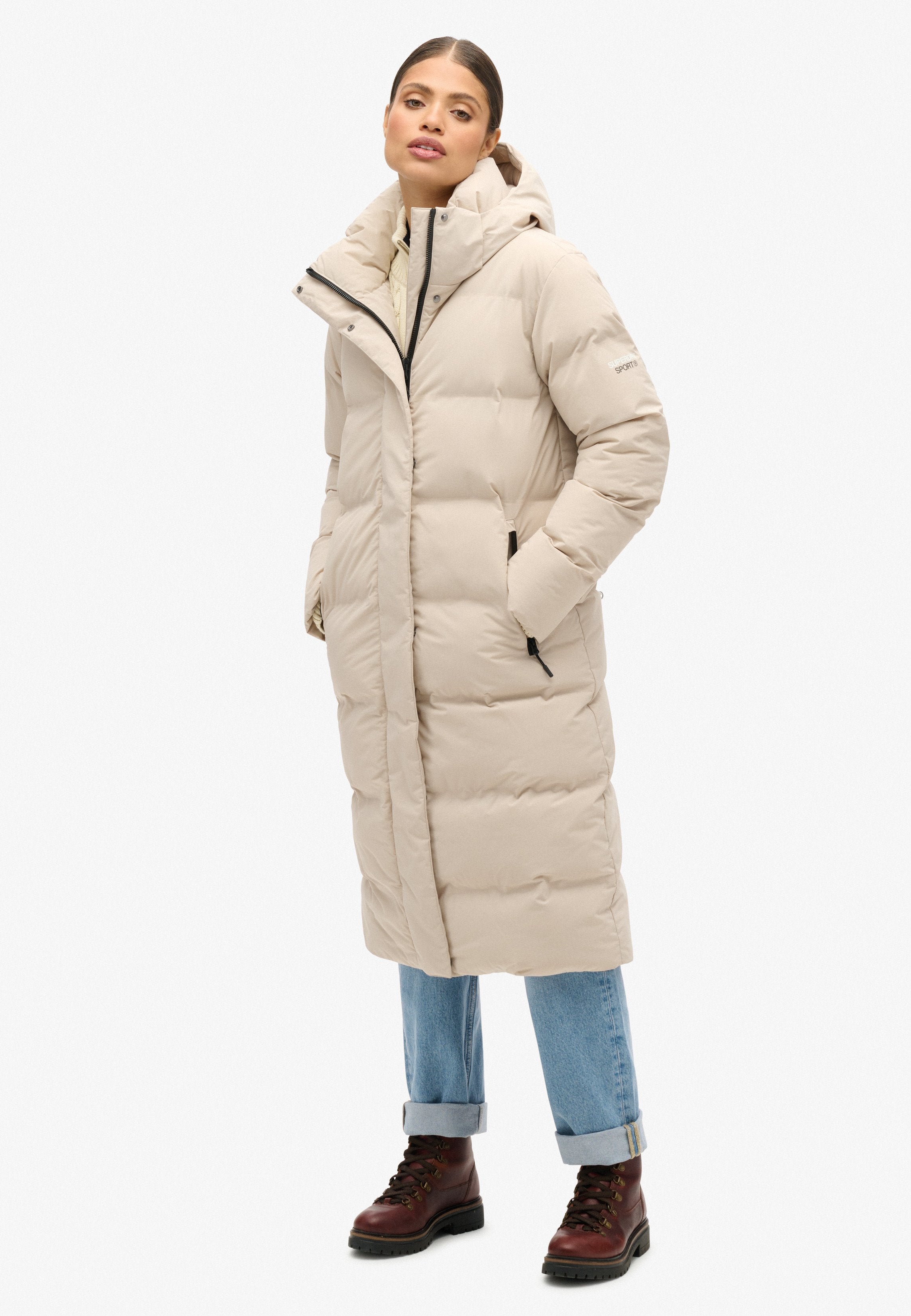 Superdry & Co HOODED LONGLINE PUFFER