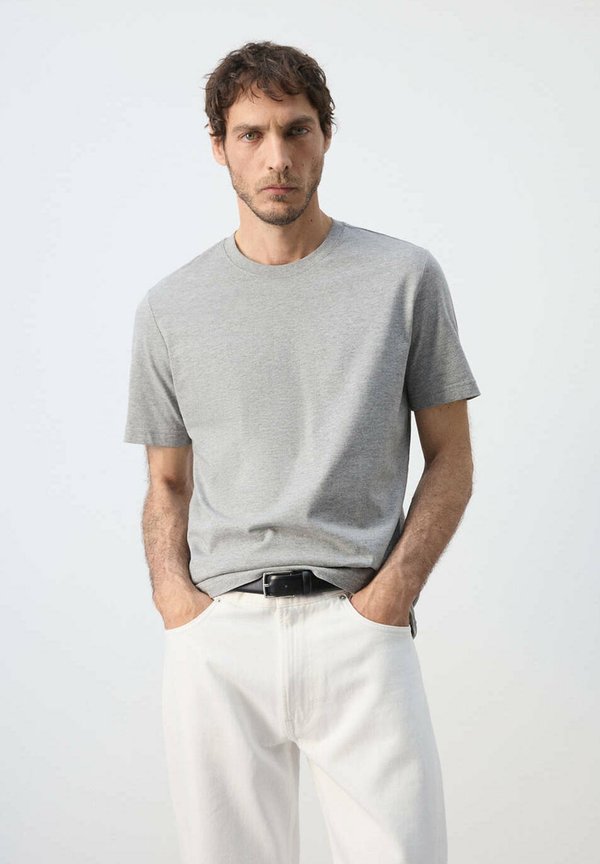 Mango ADULT - Basic T-shirt - light grey